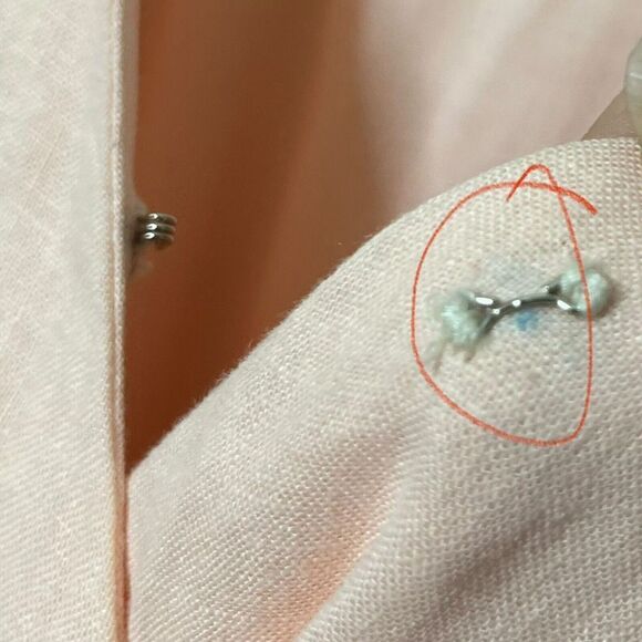 Vix Paula Hermanny Zoey Linen Midi Dress Nude Tan Wrap Style Women’s Size XS - Picture 15 of 16